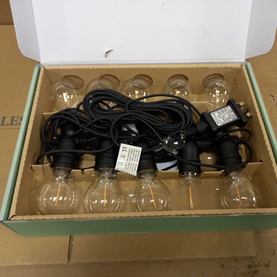 JOHN LEWIS FESTOON 1O LIGHT LED OUTDOOR LINE LIGHT