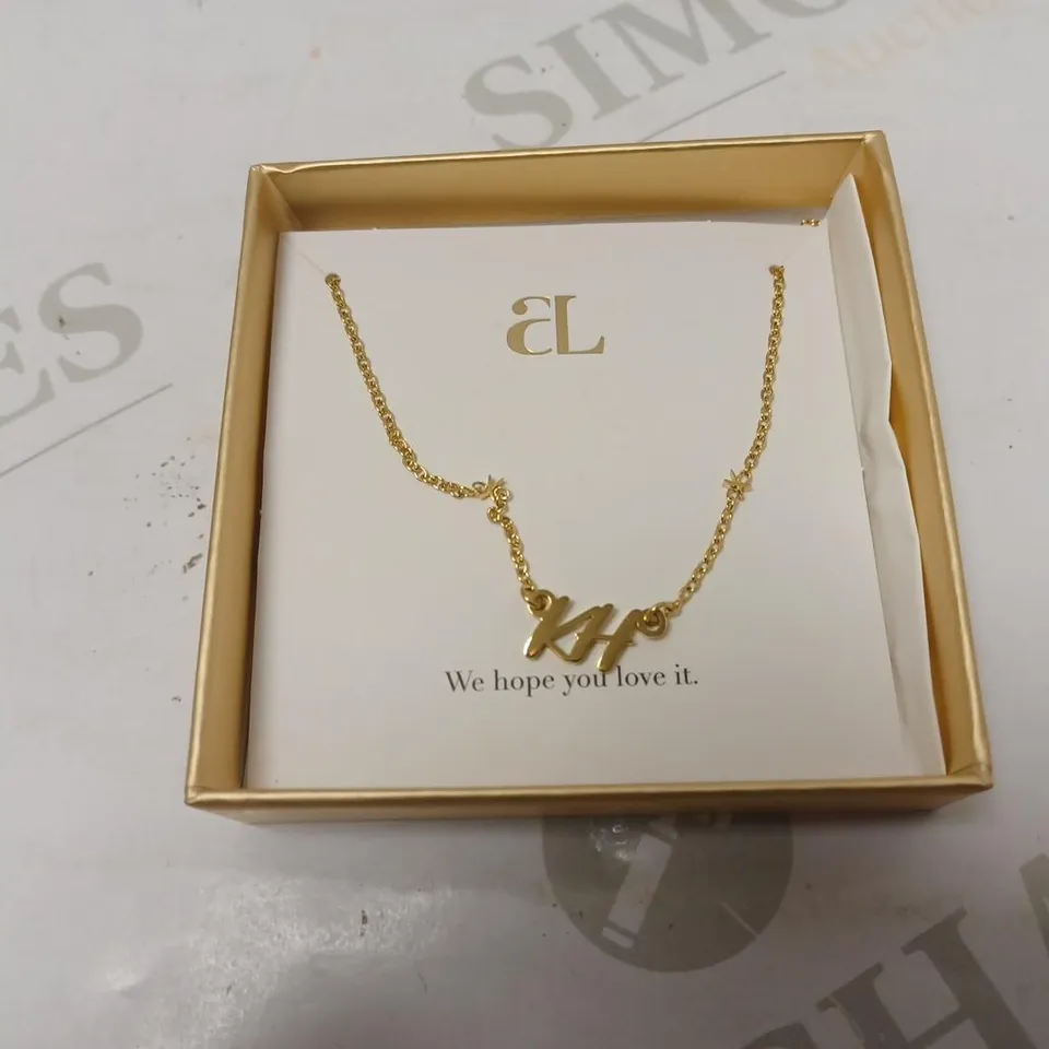 ABBOTT LYON LITTLE LUXE NAME NECKLACES 'KH' INITIALS