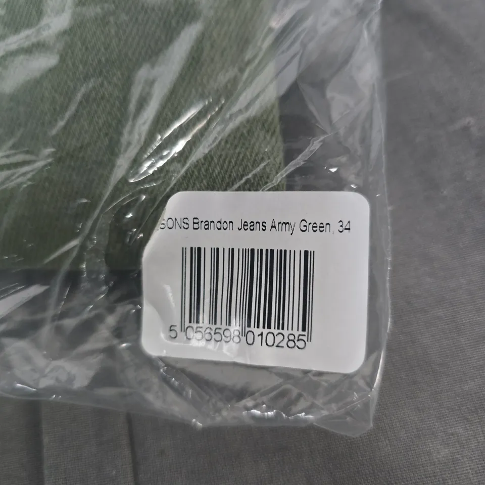 BRANDON JEANS ARMY GREEN – WAIST 34