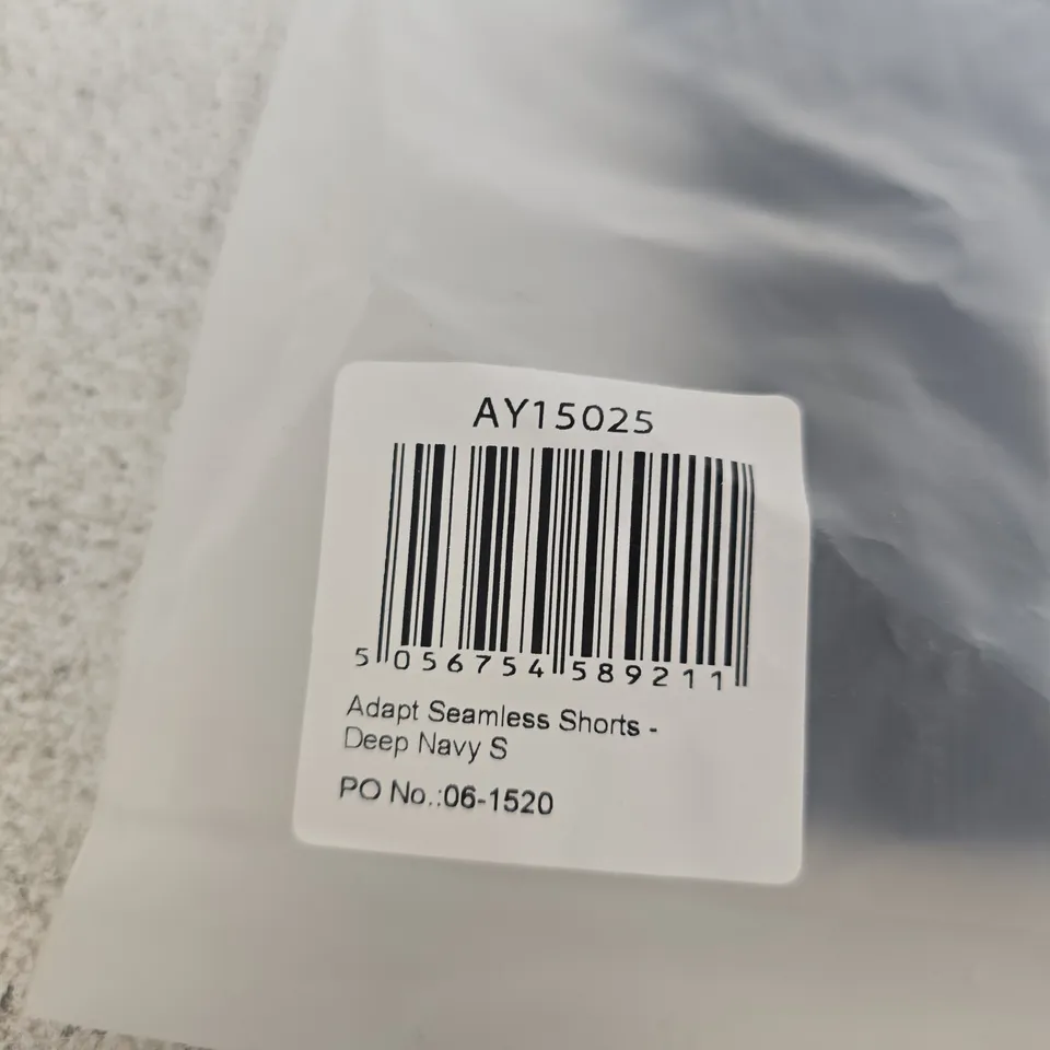 BAGGED AYBL ADAPT SEAMLESS SHORTS – DEEP NAVY, UK SIZE S