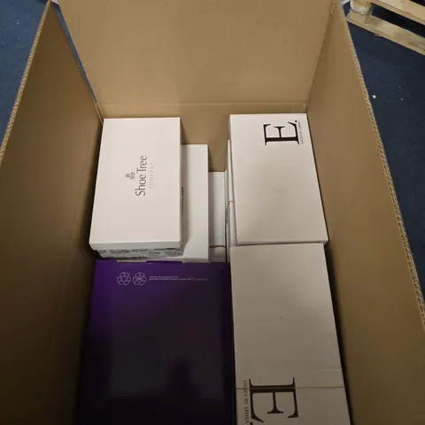 BOX OF APPROXIMATELY 15 ASSORTED PAIRS OF SHOES IN VARIOUS STLYLES , COLOURS AND SIZES 