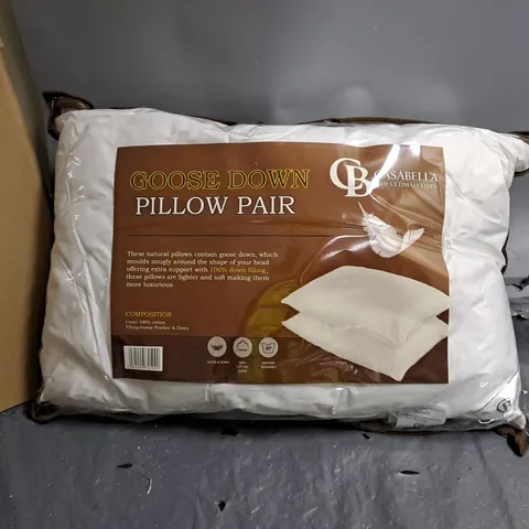 GOOSE DOW PILLOW PAIR 