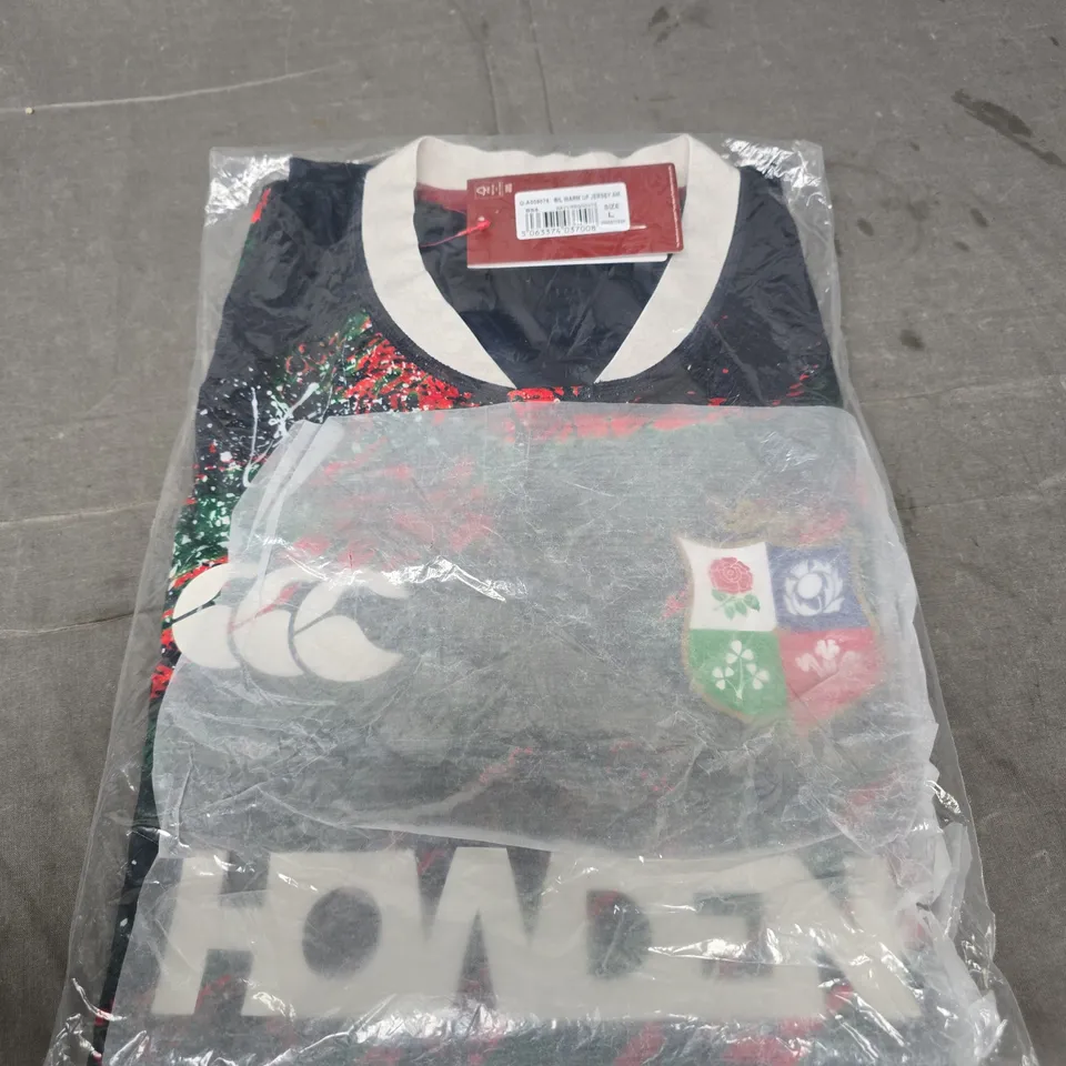 THE BRITISH & IRISH LIONS WARM UP JERSEY – NAVY/RED/WHITE, SIZE L