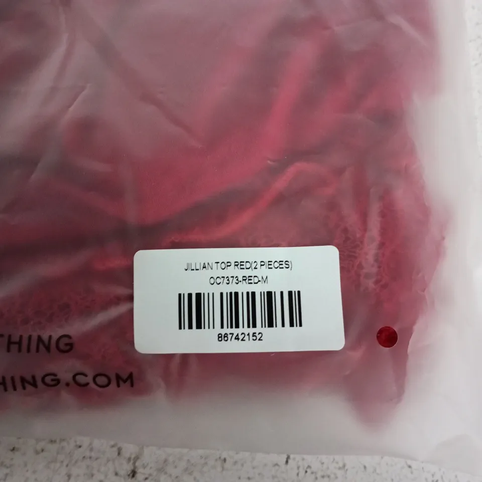OUTCAST JILLIAN TOP RED – 2 PIECES – SIZE M