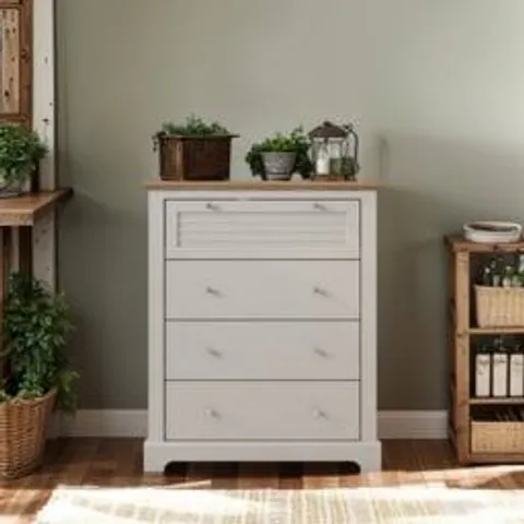 BOXED MILANO 4 DRAWER CHEST OF DRAWERS (1 BOX)