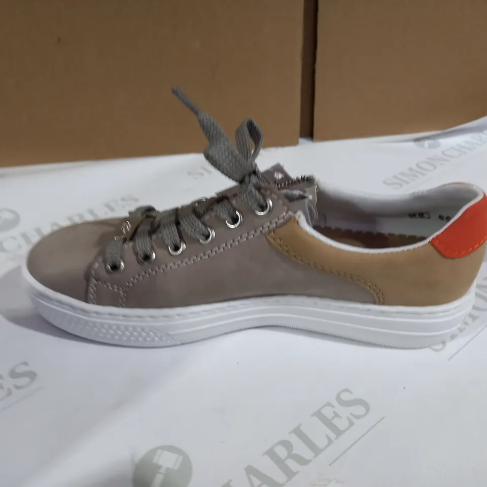 BEIGE RIEKER TRAINERS SIZE 3.5