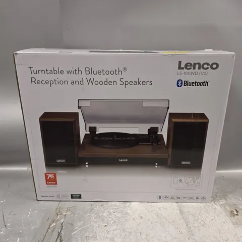 BOXED LENCO LS-100WD V2 BELT DRIVE TURNTABLE