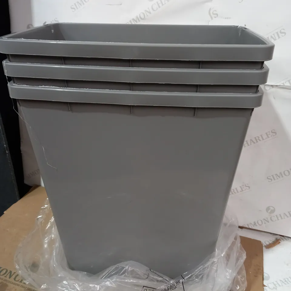 ADDIS SET OF RECYCLING 100% RECYCLED PLASTIC WASTE BINS