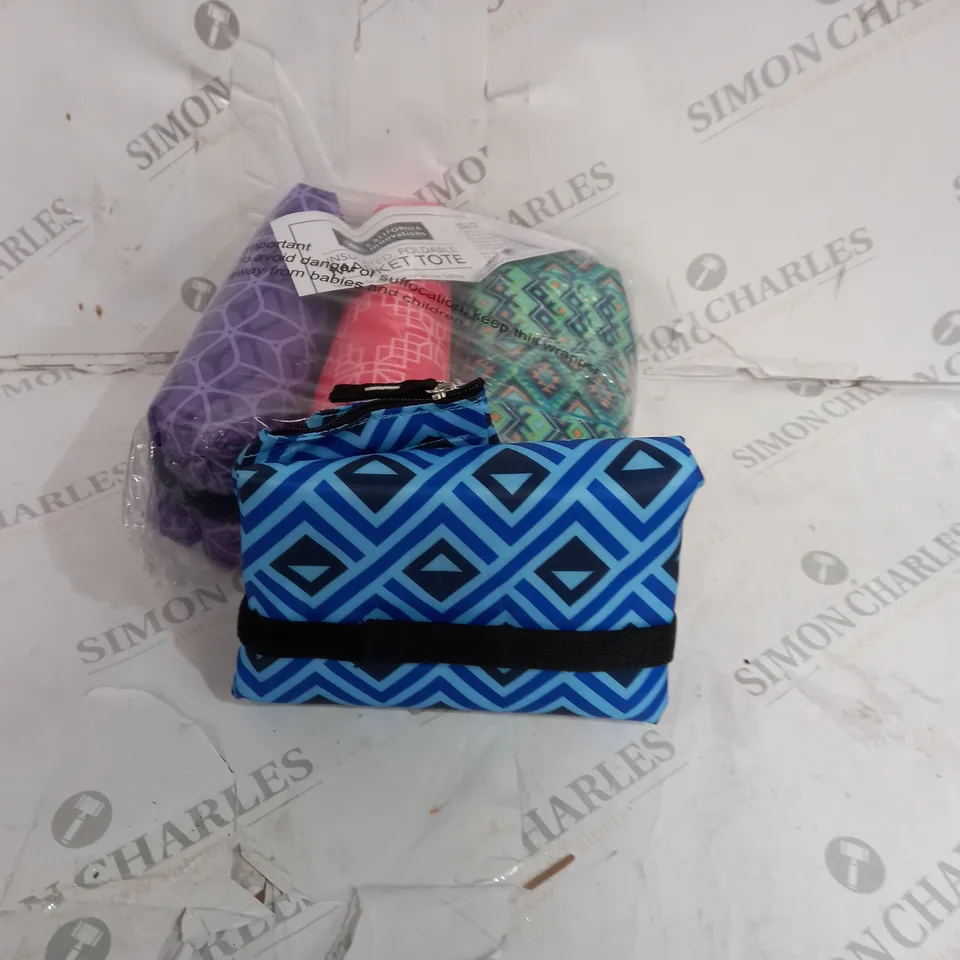 CALIFORNIA INNOVATIONS SET OF 4 DOUBLE HANDLE INSULATED BAGS