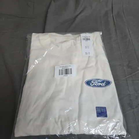 BAGGED ABERCROMBIE AND FITCH FORD LOGO TEE SIZE L