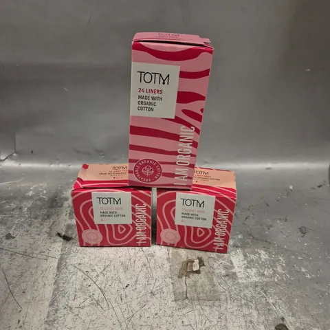 LOT OF 10 PACKS OF TOTM PANTY LINERS AND PADS