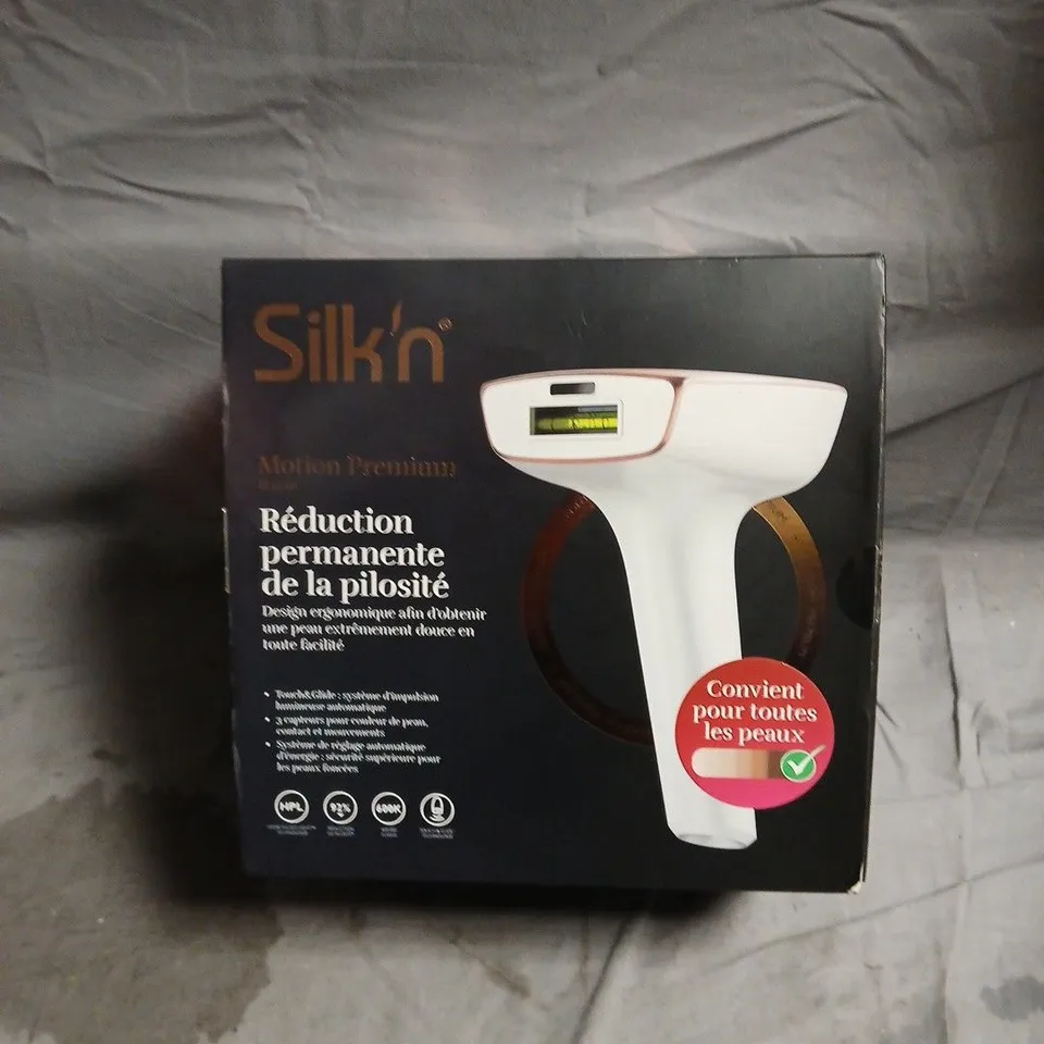 SILK'N MOTION PREMIUM HAIR REMOVAL DEVICE – WHITE, BOXED