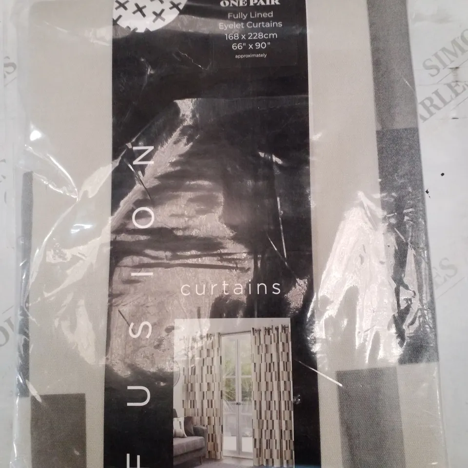 EYELET SEMI SHEER CURTAINS (SET OF 2)