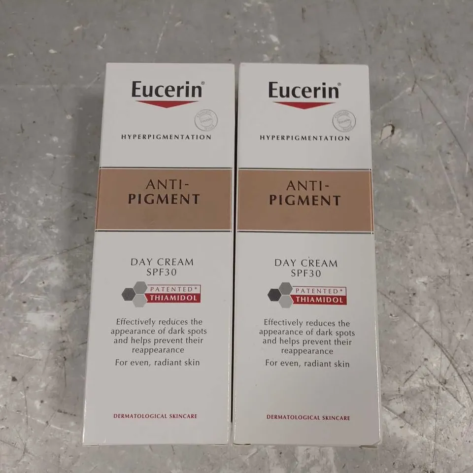 BOXED X2 EUCERIN ANTI-PIGMENT DAY CREAM SPF30 50ML