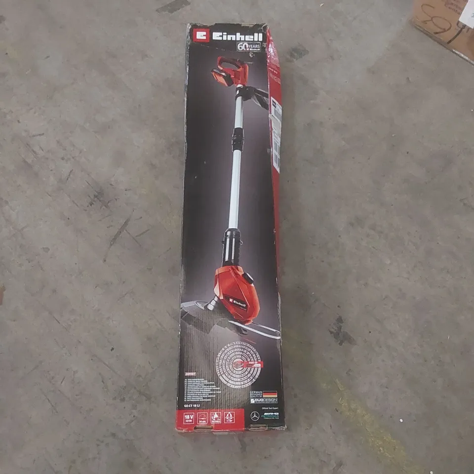 BOXED EINHELL CORDLESS GRASS TRIMMER, MODEL: GE-CT 18 LI