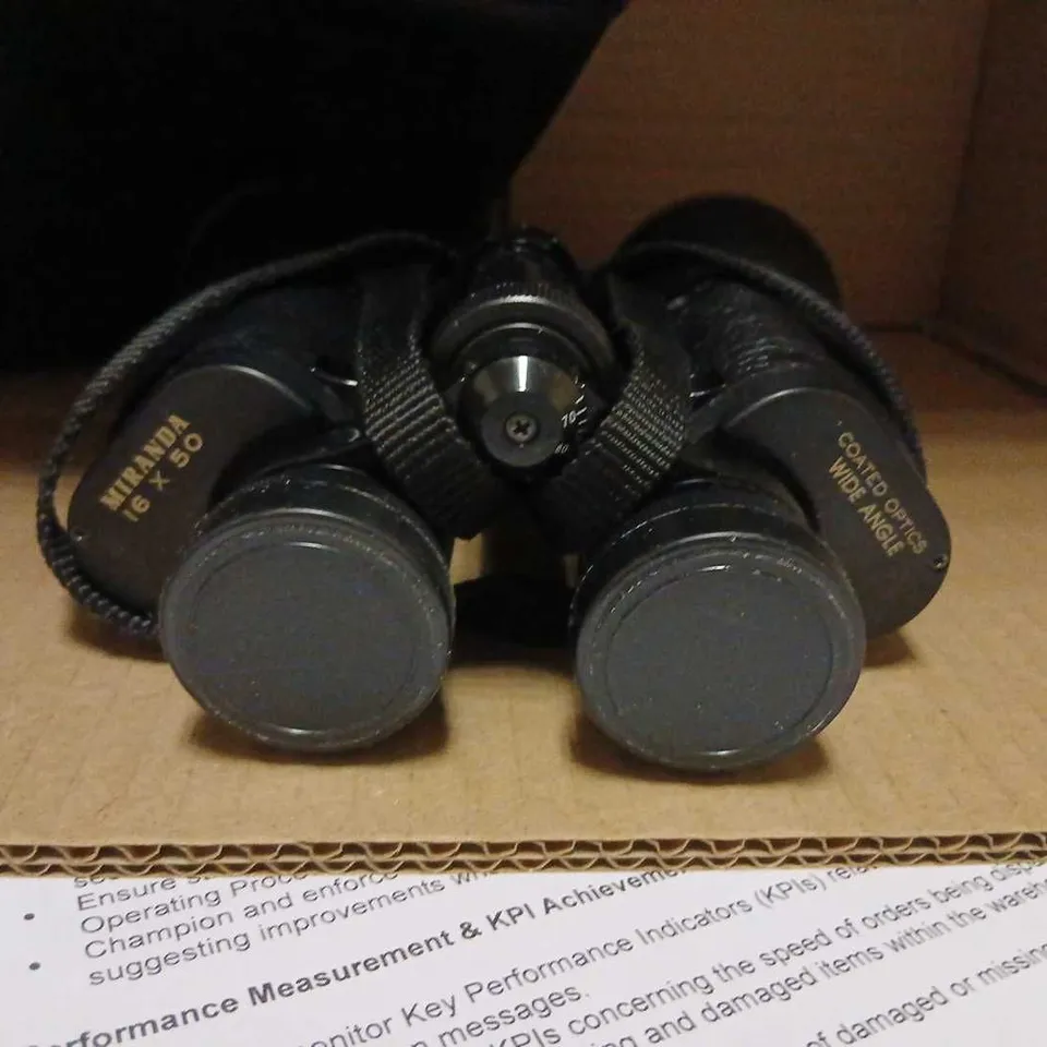 MIRANDA VINTAGE BINOCULARS 16X50 WITH CASE – COATED OPTICS, WIDE-ANGLE