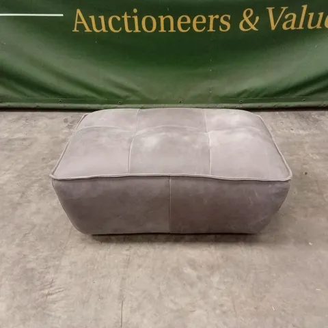 QUALITY DESIGNER ITALIAN MADE SEVILLE LEATHER FOOTSTOOL