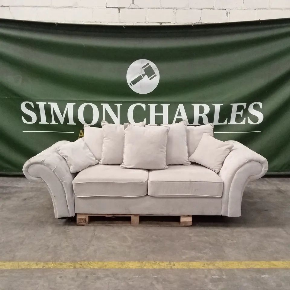 WINDSOR 3 SEATER FABRIC SCATTER BACK SOFA RRP £949