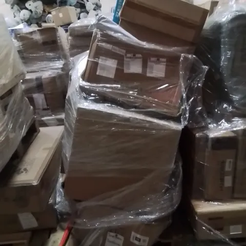 PALLET OF ASSORTED HOUSEHOLD GOODS AND PRODUCTS TO INCLUDE;BABY PIANO,RETRACTABLE SAFETY GATE,ETC