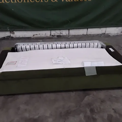QUALITY DESIGNER SOFA BED BASE - GREEN FABRIC