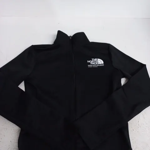 THE NORTH FACE BLACK ZIP TOP – SIZE M