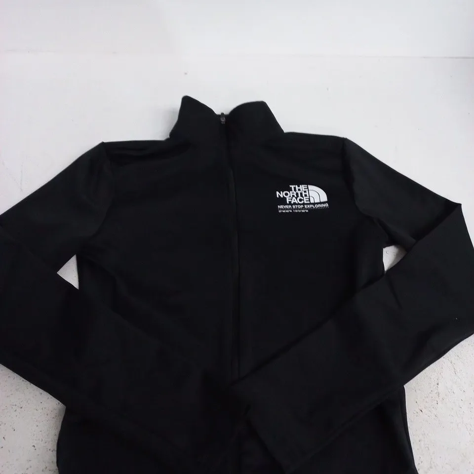 THE NORTH FACE BLACK ZIP TOP – SIZE M