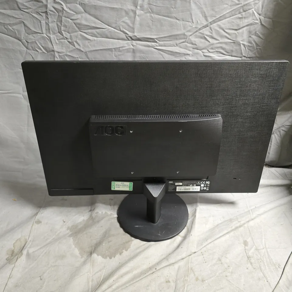 AOC COMPUTER MONITOR WITH STAND – BLACK. NO POWER PACK INCLUDED