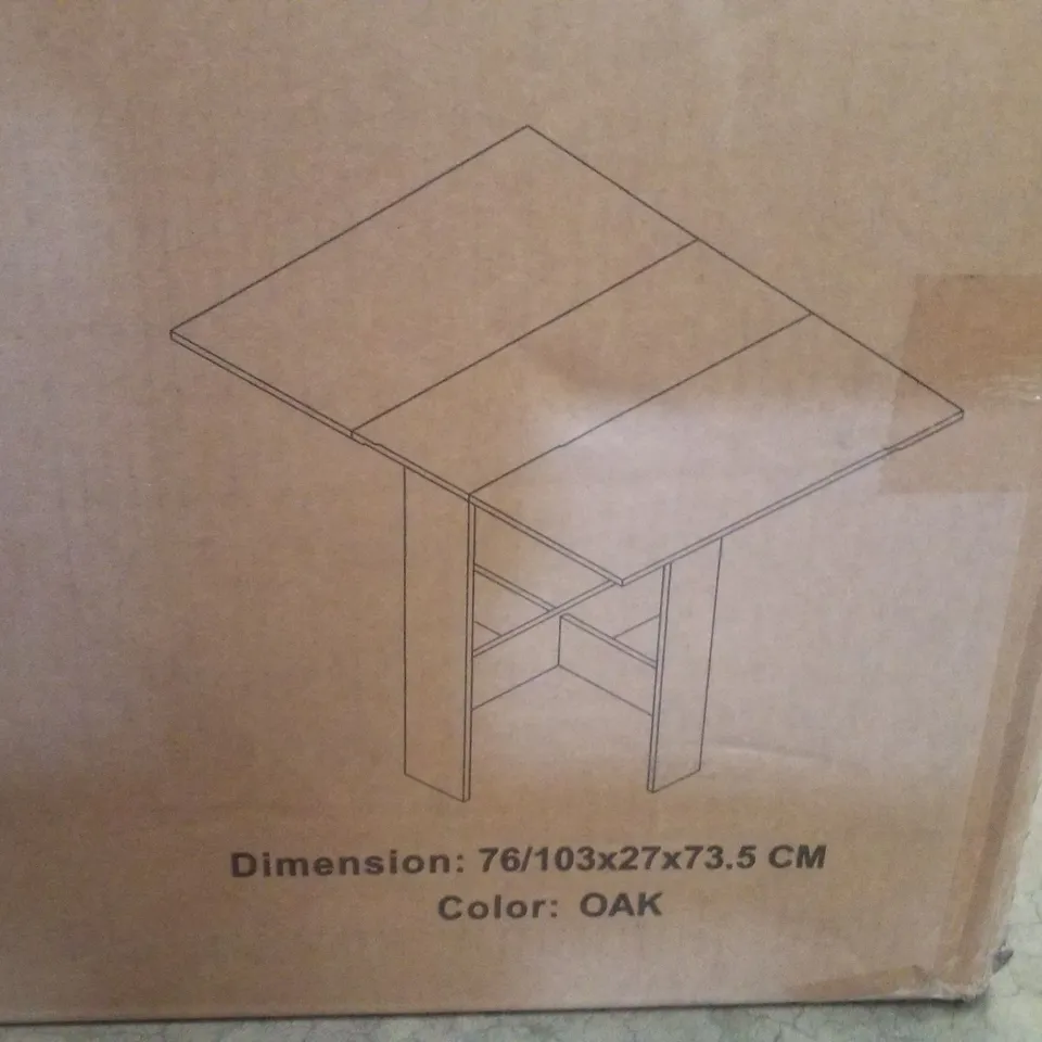BOXED FOLDING DINING TABLE
