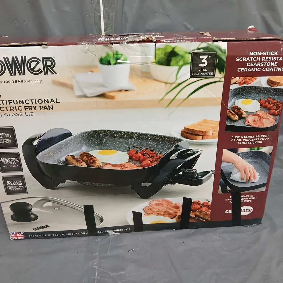 TOWER 1500W MULTIFUNCTIONAL ELECTRIC FRY PAN WITH GLASS LID - COLLECTION LID