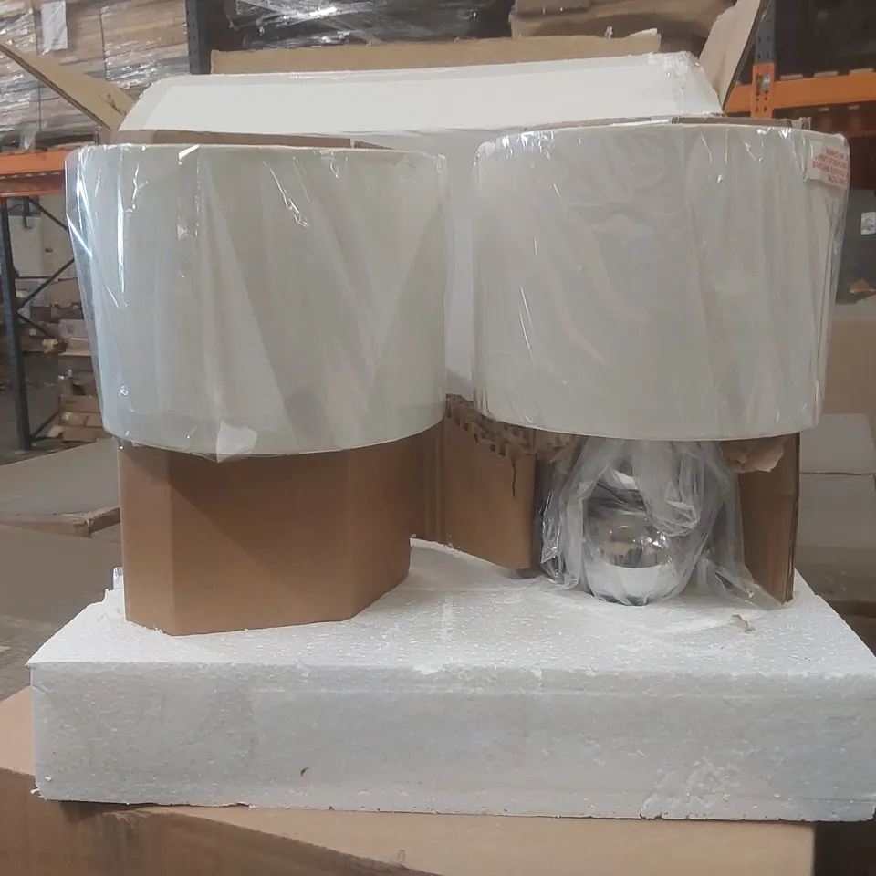 PALLET CONTAINING APPROXIMATELY 30x 2PCS MARISSA CHROME TOUCH TABLE LAMPS