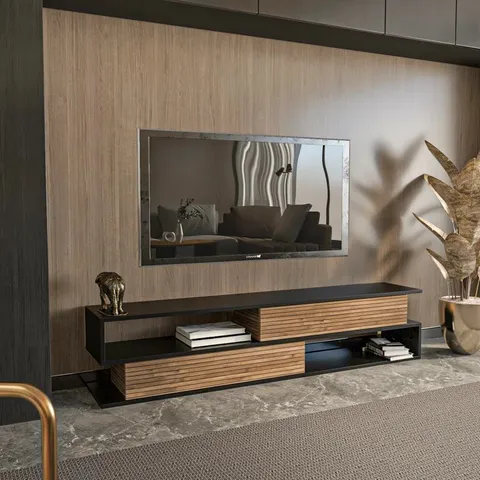 BOXED CORTEZ TV UNIT FOR TVS UP TO 71"