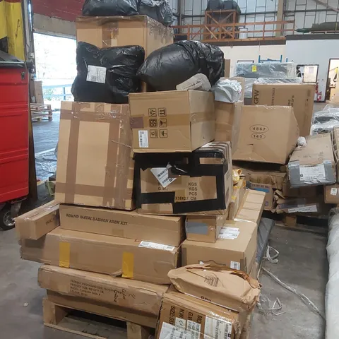 PALLET OF ASSORTED ITEMS INCLUDING: HANDHELD VACUUM CLEANER, METAL BALLOON ARCH KIT ECT