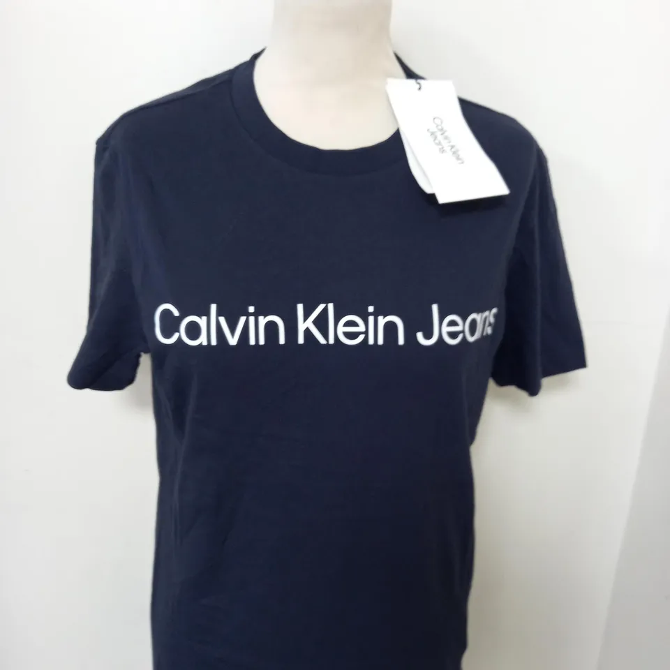 CALVIN KLEIN JEANS SLOGAN T-SHIRT SIZE S