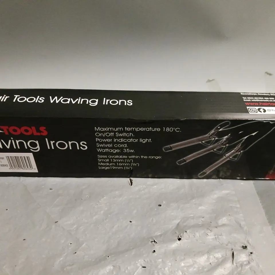 BOXED HAIR TOOLS WAVING IRONS