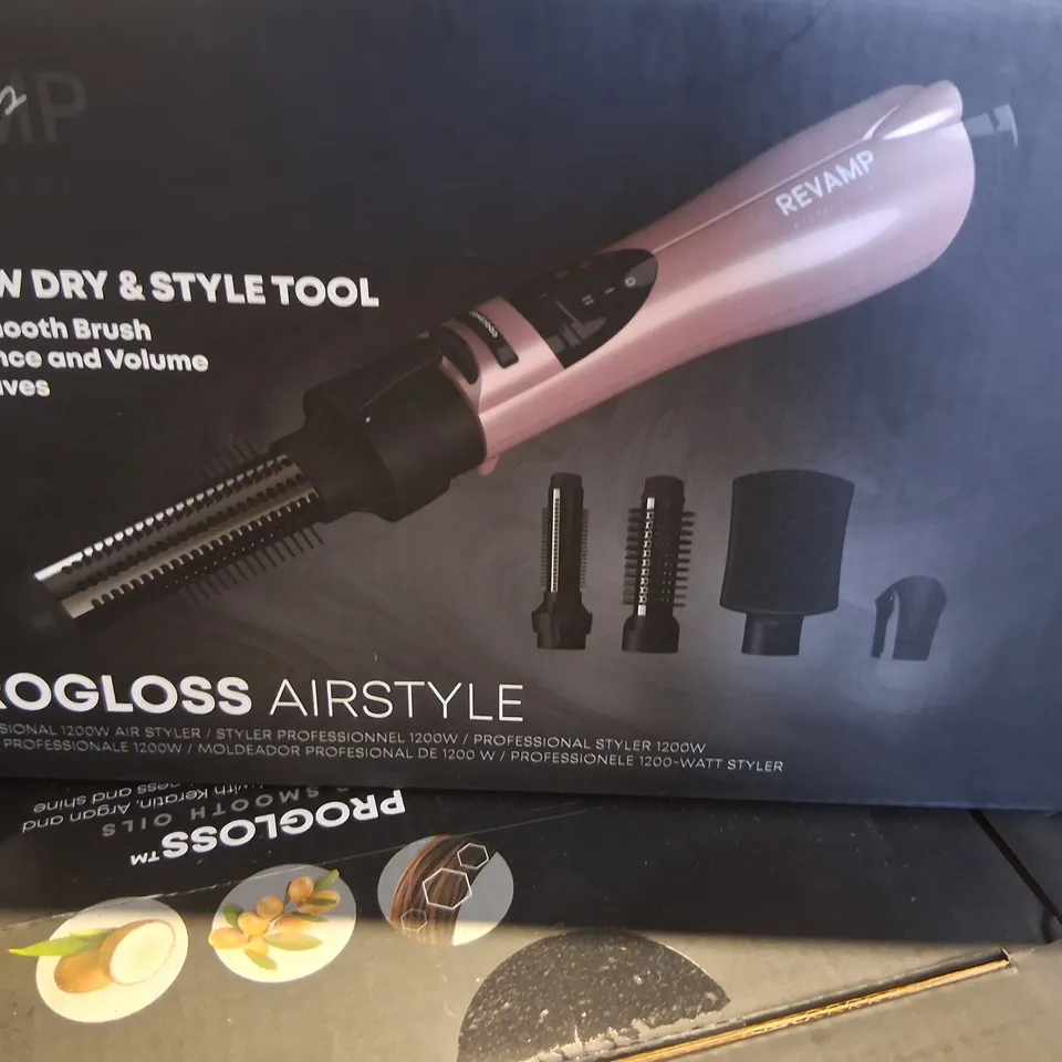 BOXED REVAMP PROFESSIONAL 2 IN 1 BLOW DRY AND STYLE TOOL PROGLOSS AIRSTYLE
