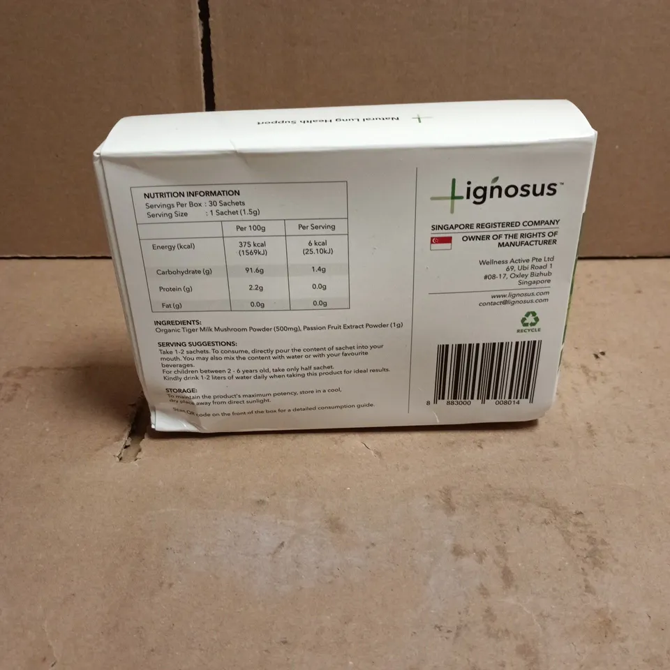 LIGNOSUS NATURAL LUNG HEALTH SUPPORT 30 SACHETS