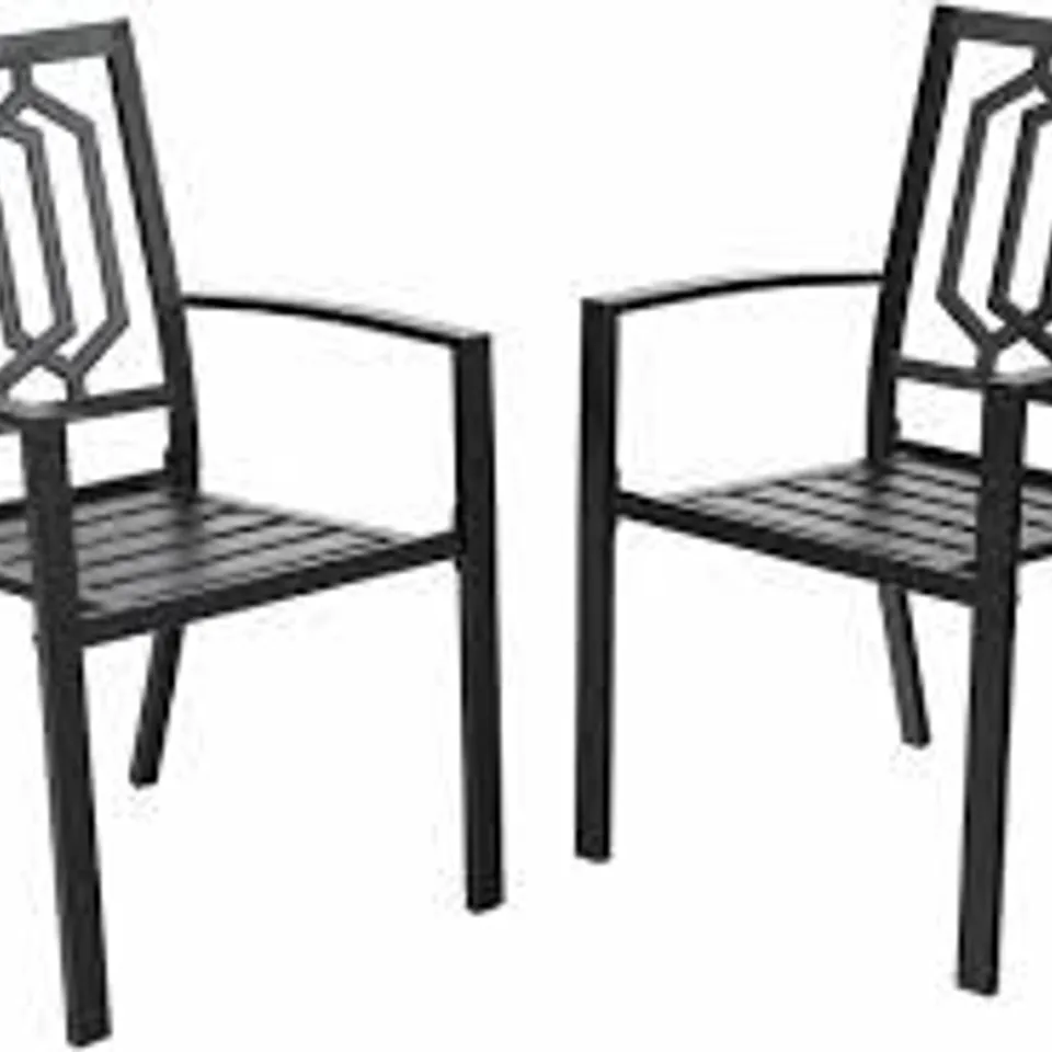 BOXED PATIO DINING ARMCHAIR (SET OF 2)