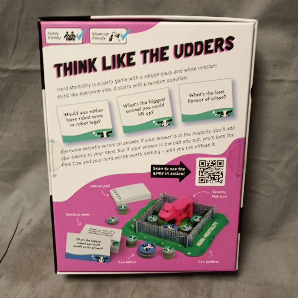 BOXED BIG POTATO THINK LIKE THE UDDERS PARTY GAME 