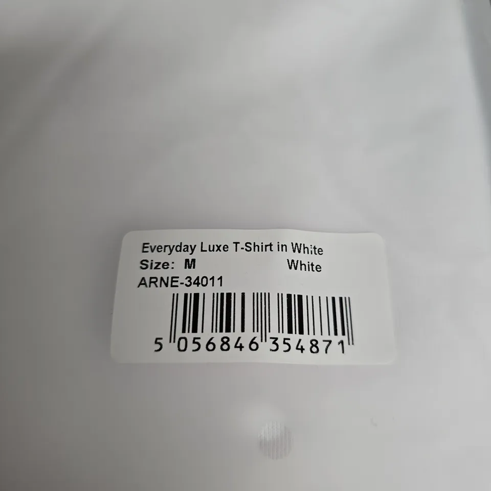 ARNE EVERYDAY LUXE T-SHIRT – WHITE – SIZE M