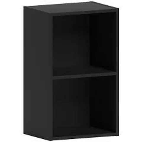 BOXED VIDA DESIGNS OXFORD 2 TIER CUBE BOOKCASE - BLACK
