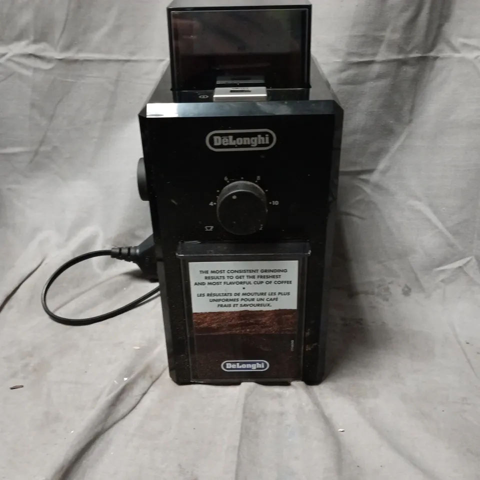 DELONGHI COFFEE GRINDER – BLACK