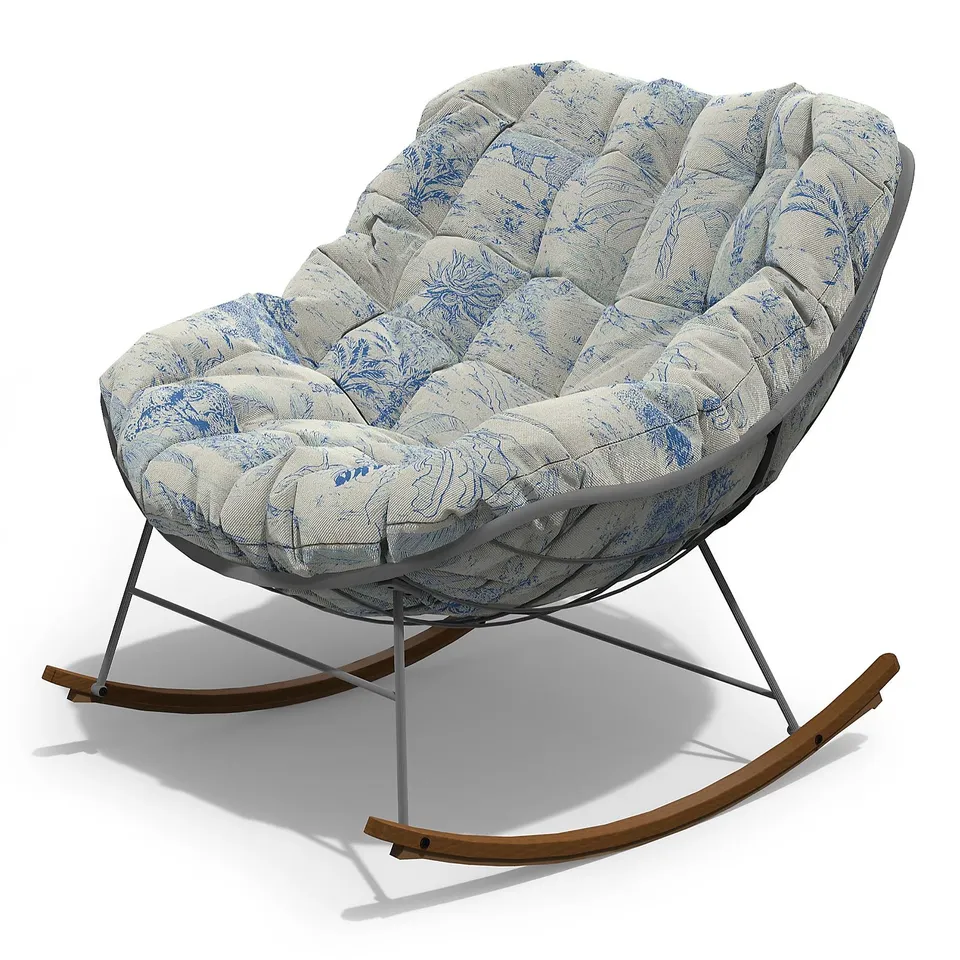 MY GARDEN STORIES OSLO PADDED LARGE ROCKING CHAIR