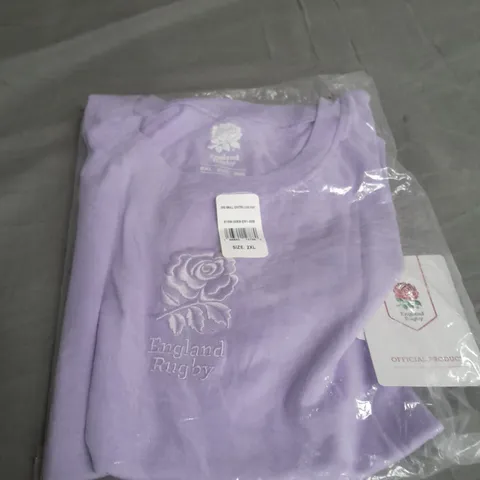 PURPLE ENGLAND RUGBY TOP SIZE 2XL