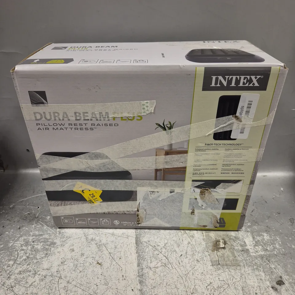 BOXED INTEX DURA BEAM PLUS AIR MATTRESS 