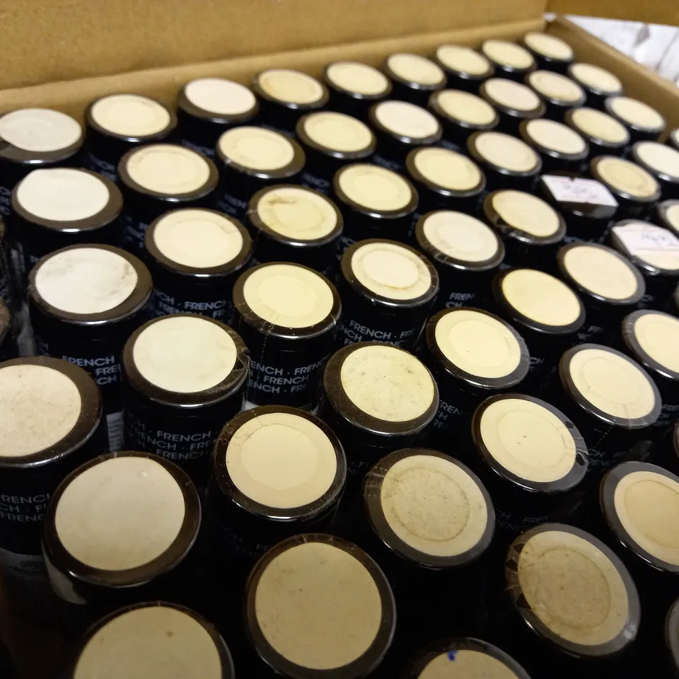BOX OF APPROX 50 X 8ML ASSORTED ALESSANDRO STRIPLAC PEEL-OFF UV LED NAIL POLISH #FRENCH MILKY & #FRENCH BEIGE 