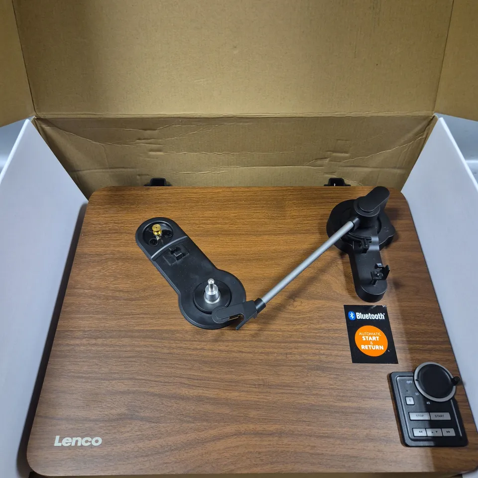 BOXED LENCO LBTA-165WD AUTOMATIC BLUETOOTH TURNTABLE 