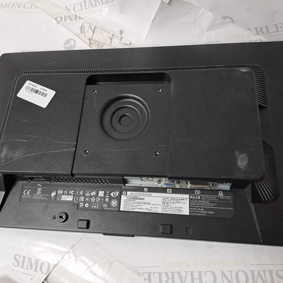 HP 22" MONITOR MODEL Z22I IPS DISPLAY SERIAL #CNC446093S