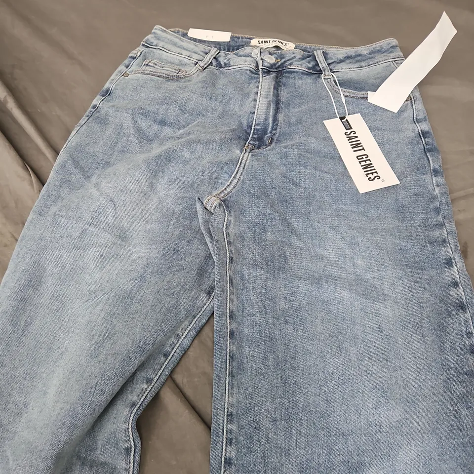 SAINT GENIES WOMEN'S LIGHT WASH DENIM JEANS – UK 16 