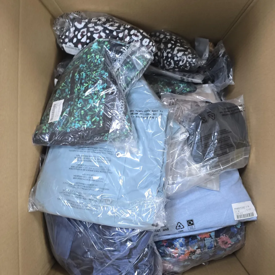 APPROXIMATELY 20 ASSORTED CLOTHING PRODUCTS IN VARIOUS STYLES & SIZES 