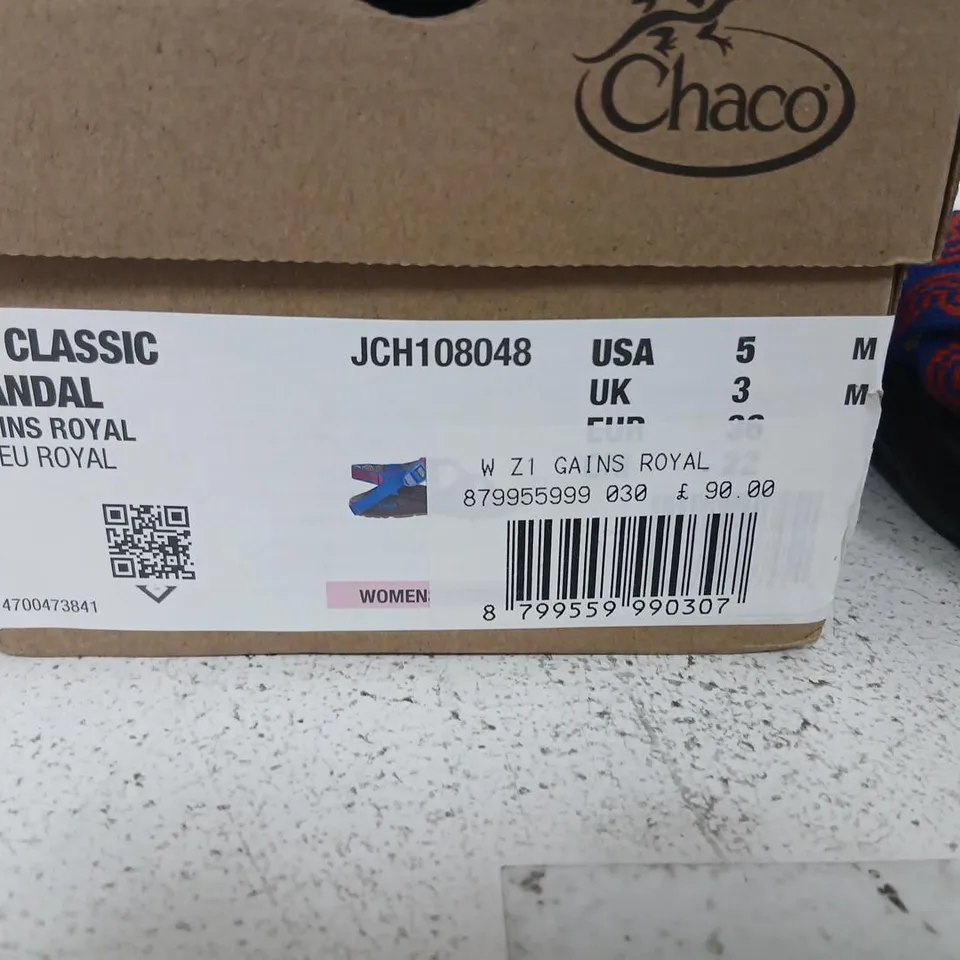 CHACO Z1 CLASSIC SANDAL – WOMEN'S UK 3 (US 5), GAINS ROYAL / BLEU ROYAL